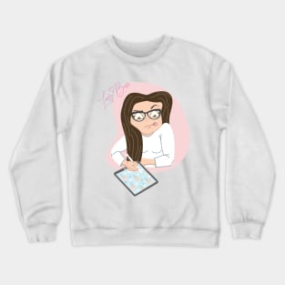 Lady boss vector character illustration Crewneck Sweatshirt